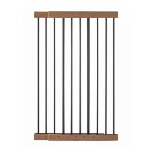 Poarta de siguranta BabyJem extensibila 65-105 cm Maro