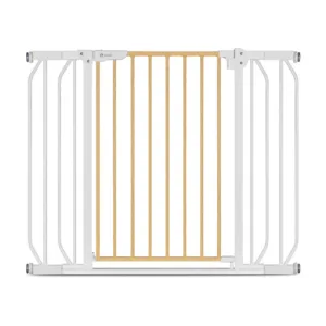 Poarta de siguranta Lionelo prin presiune Truus Slim 105 cm gri deschisnatur