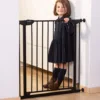 Poarta de siguranta metal Childhome Eltra Doorgate Pressure 75-81 cm negru