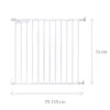 Poarta de siguranta metal Supra 75-110 cm alb Childhome