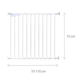 Poarta de siguranta metal Supra 75-110 cm alb Childhome