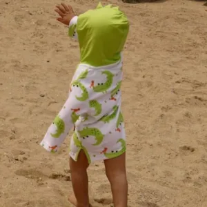 Poncho Baie UPF50 + Zoocchini 0-12 luni Alligator