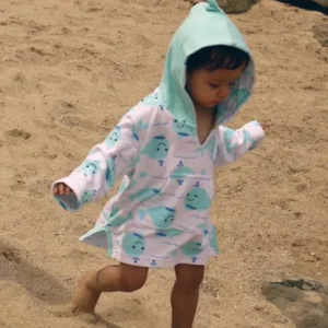 Poncho Baie UPF50 + Zoocchini 0-12 luni Seahorse
