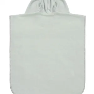 Poncho de baie pentru copii Sensillo Grey cu gluga si urechiuse decorative