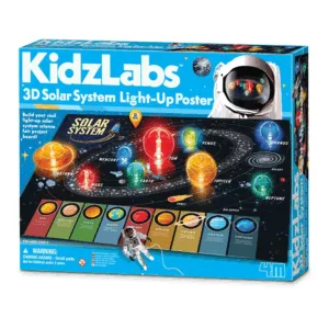 Poster Luminos 3D KidzLabs cu Sistemul Solar
