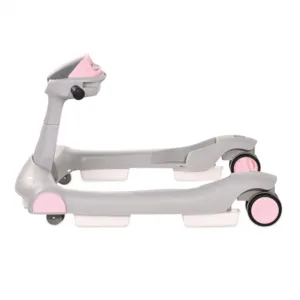 Premergator 2 in 1 Rider cu baza rotunda Pink  Grey