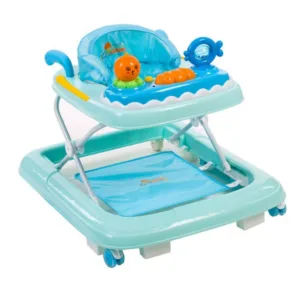 Premergator cu balansoar Kikkaride Ocean Party blue