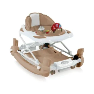 Premergator cu balansoar Lorelli School Beige