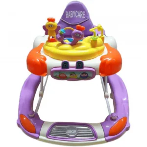 Premergator cu sistem de balansare Baby Care Iepuras Mov Cu Melodii