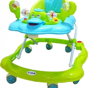Premergator reglabil in 2 trepte Novokids Baby C Verde Turquoise Ratusca cu melodii