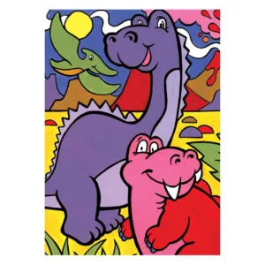 Prima mea pictura pe numere Royal Brush Junior Dinozauri 23x30 cm