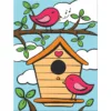 Prima mea pictura pe numere Royal Brush Junior Pasari Cantatoare 23x30 cm