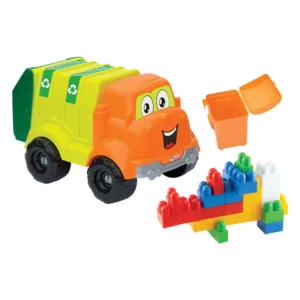 Primul meu camion de gunoi cu cuburi Dede 30 piese