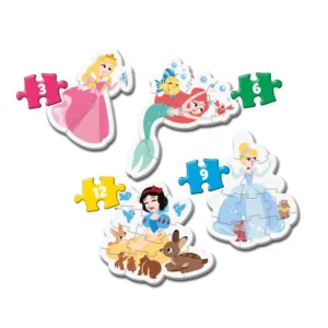 Primul meu puzzle Clementony 4 in 1 Disney Princess 20813
