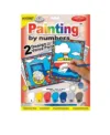 Primul meu set de pictura pe numere Royal Brush Junior Tren si Barca 2 picturi 23x30 cm