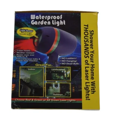 Proiector de lumini cu figurine Craciun rosu cu verde