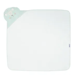 Prosop KikkaBoo cu gluga din bumbac 100 90x90cm Jungle King