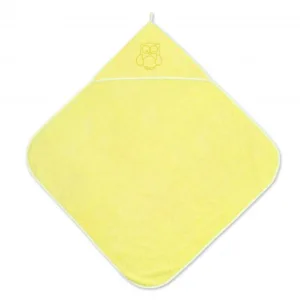 Prosop bebe cu gluga 80x80 cm Yellow