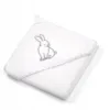 Prosop copii BabyOno cu gluga velur 100x100 cm Alb