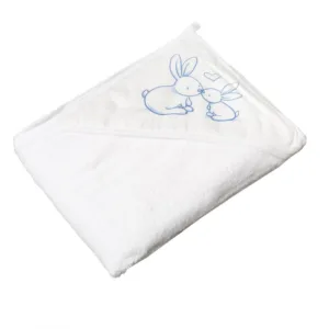 Prosop copii cu capison 100x100cm Little Bunnies alb