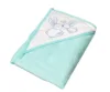 Prosop copii cu capison 100x100cm Little Bunnies green