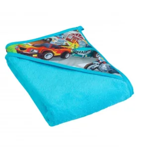 Prosop copii cu capison 80x80 cm Cars blue