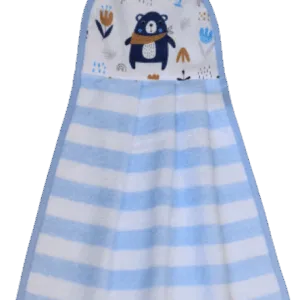 Prosop copii din bumbac pentru fata si maini 52x42 cm Blue Stripes