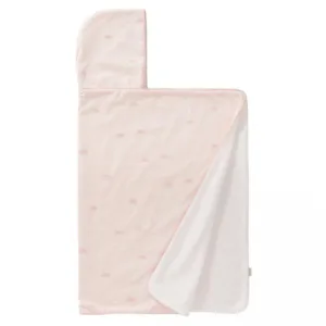 Prosop cu gluga 100 bumbac organic Rainbow rose 100x75 cm