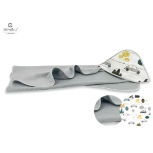 Prosop cu gluga 100x100 cm GreyChildrens journey grey MimiNu