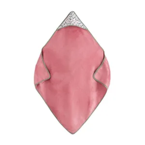 Prosop cu gluga PetiteMars Loulou hipoalergenic 100x100 cm Roz