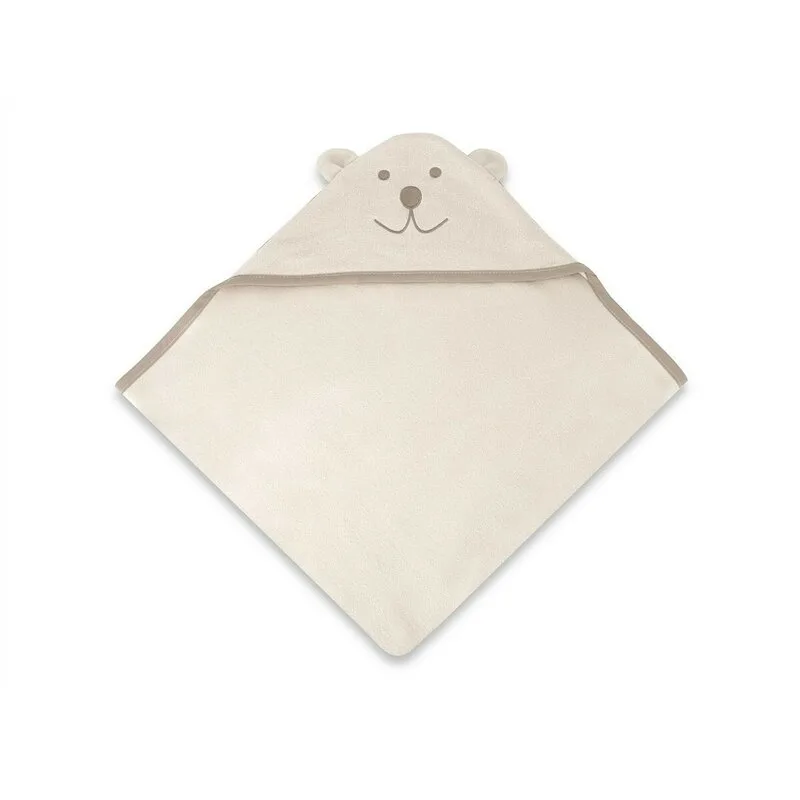 Prosop cu gluga Qmini Teddy Bear Beige