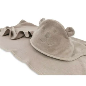 Prosop cu gluga Qmini Teddy Bear Mocha