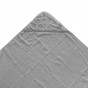 Prosop cu gluga bumbac organic Silver Stars 90x90 cm XKKO