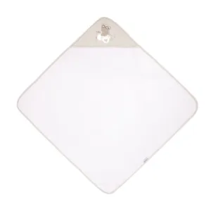 Prosop cu gluga din bumbac 100 90x90cm KikkaBoo Dreamy Flight Beige