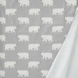 Prosop cu gluga din bumbac organic Polar Bear