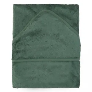 Prosop cu gluga pentru copii din bambus Aspen Green
