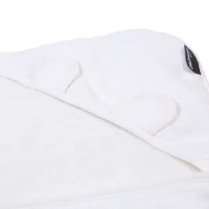 Prosop cu gluga si manusa de baie Childhome 80x80 cm Muselina Terry Teddy