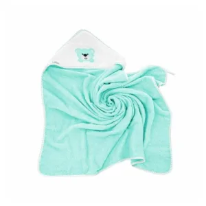 Prosop de baie Bocioland 80x80 cm Teddy Bear Turquoise