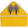 Prosop de baie Infantilo cu gluga Waffle Bunny 80x80 cm galben mustar