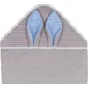 Prosop de baie Infantilo cu gluga Waffle Bunny 80x80 cm gri