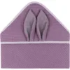 Prosop de baie Infantilo cu gluga Waffle Bunny 80x80 cm mov