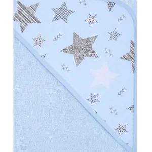 Prosop de baie cu gluga 80x80 cm Blue Stars