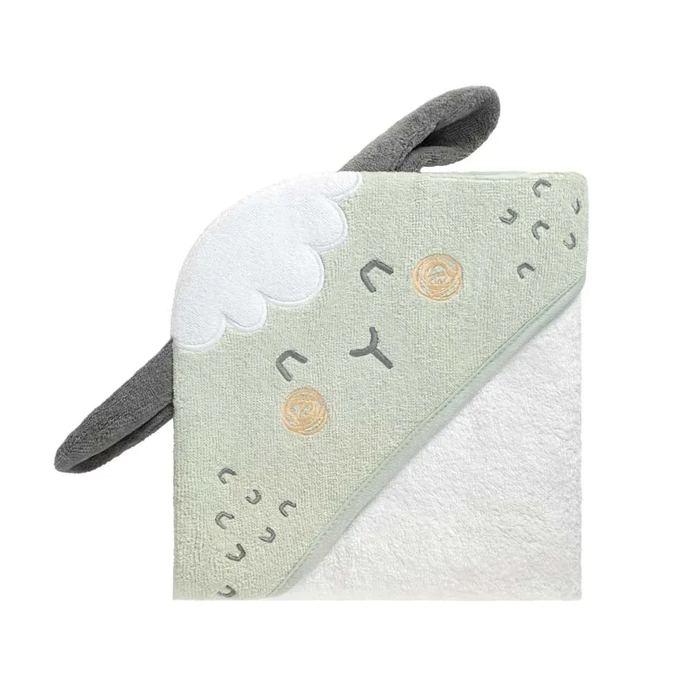 Prosop de baie cu gluga Kikka Boo Sleepy Sheep 90x90 cm