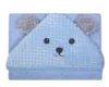 Prosop de baie cu gluga Soft brodata 100x100 cm Blue Bear