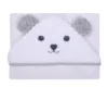 Prosop de baie cu gluga Soft brodata 100x100 cm White Bear