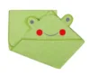 Prosop de baie cu gluga cu urechi din bumbac 80x80 cm Green Frog