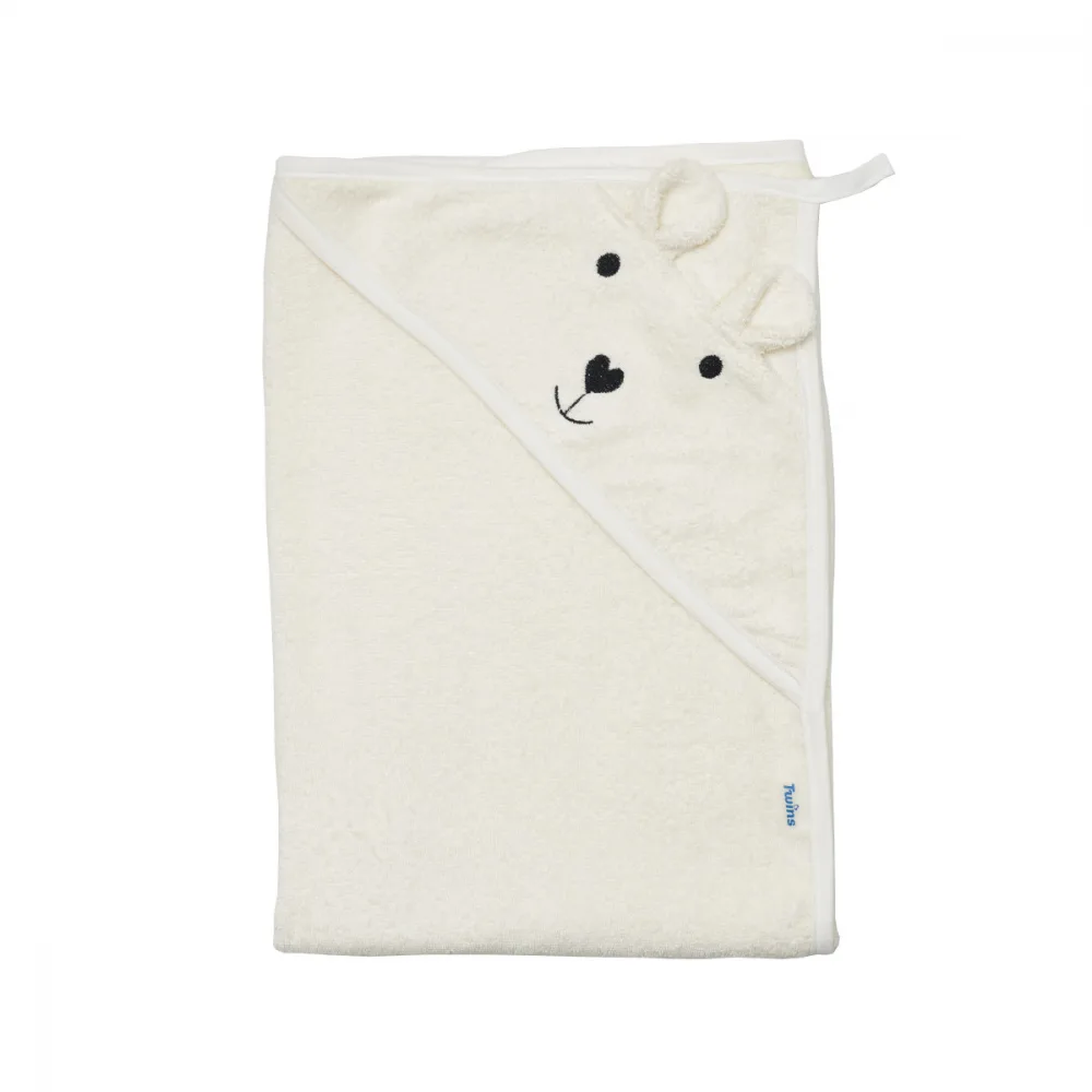 Prosop de baie din bumbac Twins Bear 100x100 cm bej