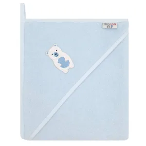 Prosop de baie pentru copii Bocioland Blue Polar Bear