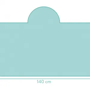 Prosop din bumbac cu capison balene 140x70cm Fillikid