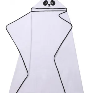 Prosop din bumbac cu gluga 120x100 cm White Panda